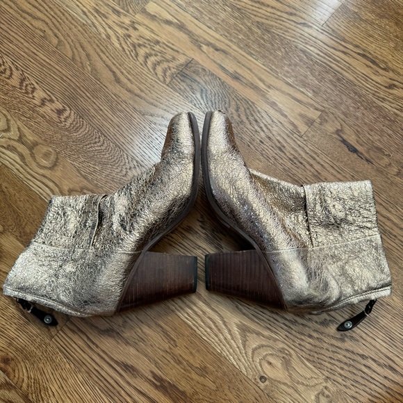 Rag & Bone Newbury Metallic Leather Ankle Boot—8 - Picture 5 of 16